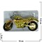 Зажигалка газовая настольная "Мотоцикл" под золото - фото 108537