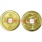 Монета китайская под золото 1 см - фото 110172