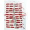 Браслет с красной ниткой (1627) рыбка и бусина 12 шт/упаковка (тонкая нить) - фото 110994