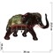 Слон большой 23,5 см с попоной - фото 111314