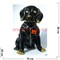 Символ 2018 Года Собака фарфор ротвейлер (KL-1747) со стразами 26 см высота - фото 111589