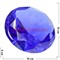Кристалл «бриллиант» 10 см синий - фото 112028