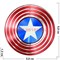 Спиннер металлический «Captain America» 58 мм - фото 112699