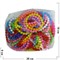 Браслеты силиконовые «шарики» цветные цена за 100 шт - фото 113095