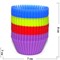 Силиконовые формы (2335) для кексов 24 шт/уп 4 цвета 96 уп/кор - фото 113402