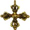 Ваджра под бронзу подвеска в виде креста 2,5 см - фото 114698