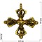 Ваджра под бронзу подвеска в виде креста 2,5 см - фото 114699
