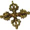 Ваджра под бронзу подвеска в виде креста 3,2 см - фото 114700