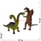 Динозавры друхголовые твердые 12 шт/уп - фото 115617