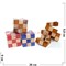 Кубик головоломка деревянная 5,8 см - фото 117290