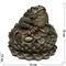 Жаба трехлапая на лотосе 12 см - фото 117442