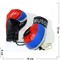 Перчатки боксерские в цветах российского флага (подвеска) цена за пару - фото 118150