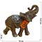 Слон из полистоуна (KL-141A) с попоной 12,5 см - фото 118239