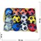 Мячик футбольный мягкий на резинке 12 шт/упаковка - фото 118866