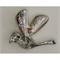 Брошка Колибри (янтарь, стразы) - фото 119632
