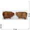 Свинки деревянные пара 1 размер - фото 121162