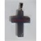 Крестик 4 см из серого агата - фото 121855
