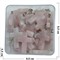 Крестик 4 см из розового кварца - фото 121883