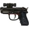 Зажигалка сувенир пистолет с оптическим прицелом + лазер - фото 122712