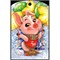 Доска разделочная 28х18 см «свинка с шарами» - фото 124273