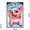 Доска разделочная 28х18 см «свинка с человеческими глазами» - фото 124288