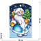 Доска разделочная 28х18 см «Дед Мороз с елкой» - фото 124298