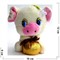 Свинка мягкая игрушка (Pig-26) с присоской 24 шт/уп - фото 125699