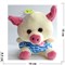 Свинка мягкая игрушка (Pig-17) с присоской 12 шт/уп - фото 125708