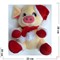Свинка мягкая игрушка (Pig-35) в колпаке символ года 12 шт/уп - фото 125747