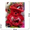 Медведь сердце в шляпе 12 шт/уп мягкая игрушка - фото 128509