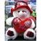 Медведь сердце в шляпе 12 шт/уп мягкая игрушка - фото 128513