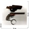 Брелок револьвер металлический - фото 129613