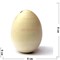 Яйца деревянные под роспись 8x6 см - фото 132508