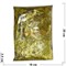 Пайетки для рукоделия «листочки золото» 500 гр - фото 133904