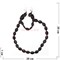 Набор 3в1 "Бусы, браслет, серьги" из граната (овал прессовка) - фото 134791