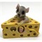 Мышь (5) в сыре из полистоуна 6,4 см - фото 135610