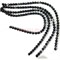 Бусины агат круглые черные 8 мм для рукоделия на нитке 40 см - фото 136524