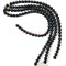Бусины агат круглые черные 12 мм для рукоделия на нитке 40 см - фото 136528