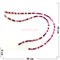 Бусины агат круглые розовые 6 мм для рукоделия на нитке 40 см - фото 136539