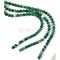 Бусины агат круглые зеленые 12 мм для рукоделия на нитке 40 см - фото 136564