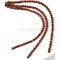 Бусины сердолик круглые 10 мм для рукоделия на нитке 40 см - фото 136584
