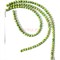 Бусины серецит зеленые круглые 10 мм для рукоделия на нитке 40 см - фото 136588