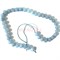 Бусины голубой кварц круглые 10 мм для рукоделия на нитке 40 см - фото 136598