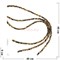 Бусины тигровой глаз круглые 6 мм для рукоделия на нитке 40 см - фото 136601