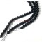 Бусины агат граненые черные 12 мм для рукоделия на нитке 40 см - фото 136619