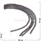 Бусины кахолонг круглые полосатые 8 мм для рукоделия на нитке 40 см - фото 136628