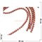 Бусины из красной яшмы круглые 10 мм для рукоделия на нитке 40 см - фото 136658