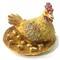 Шкатулка со стразами Курица с яйцами (652) - фото 136699