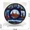 Магнит керамический (MS-132) «Москва» в виде тарелки - фото 137336