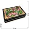 Деревянная подарочная шкатулка (MS-177) «Розовые цветы» - фото 137440